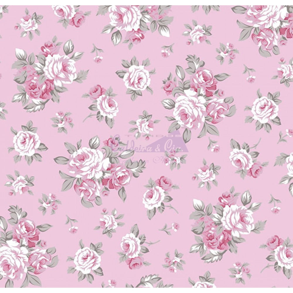 Tecido Tricoline Estampado 100% Algodão Floral