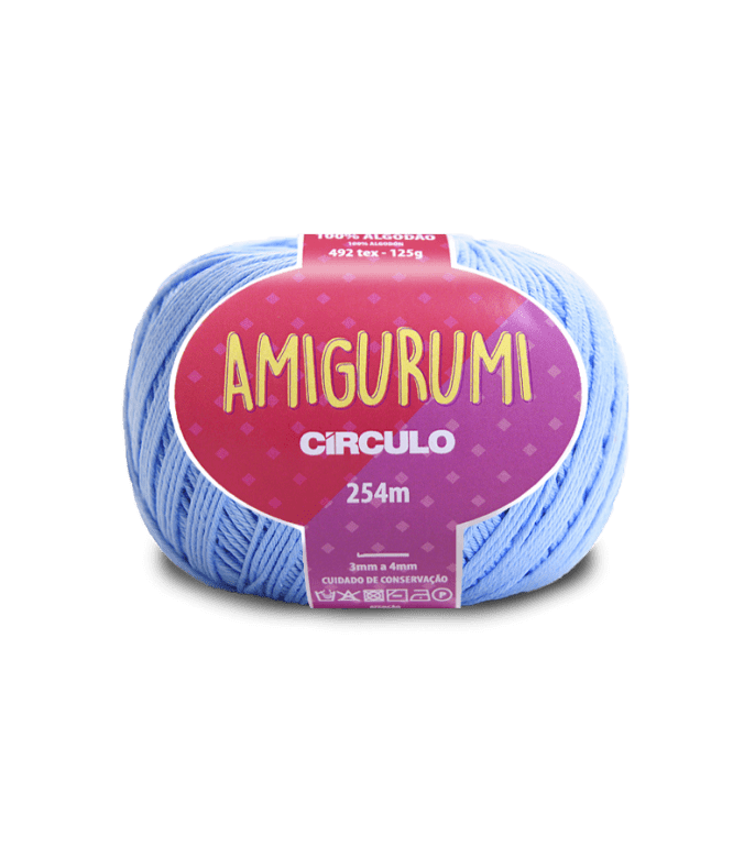 Fio Amigurumi 254m 2137 Azul Hortência Circulo