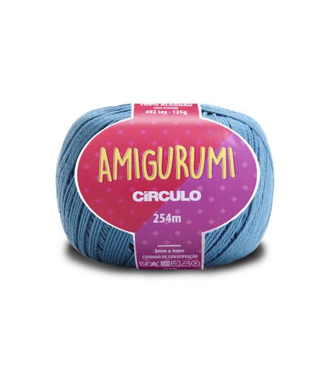Fio Amigurumi 254m 2930 Azul Netuno Circulo