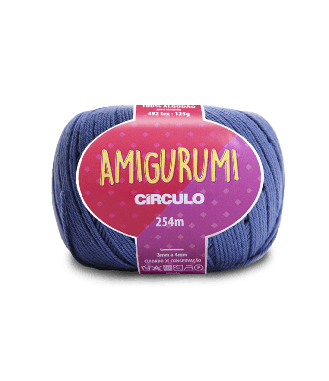 Fio Amigurumi 254m 2931 Azul Náutico Circulo