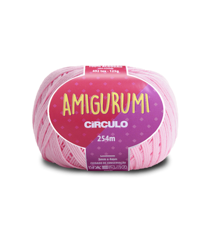 Fio Amigurumi 254m 3077 Rosa Quartzo Circulo