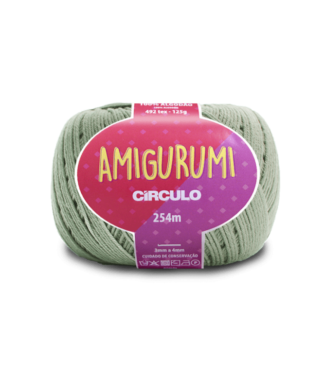 Fio Amigurumi 254m 5745 Verde Eucalipto Circulo