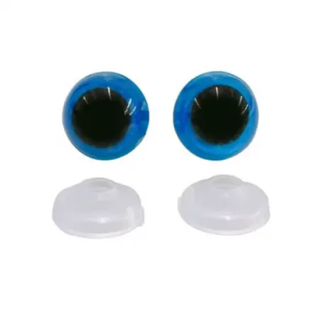 Olho para Amigurumi Azul Tamanho 10 C/ 10 pares
