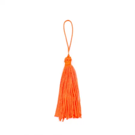 Pingente de Tassel P-07 01 Laranja Neon c/ 10 un