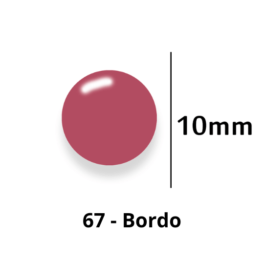 Botão de Pressão de Plástico Colorido 10mm 200 unidades 67 Bordo Ritas