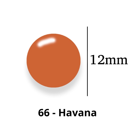 Botão de Pressão de Plástico Colorido 12mm 200 unidades 66 Havana Ritas