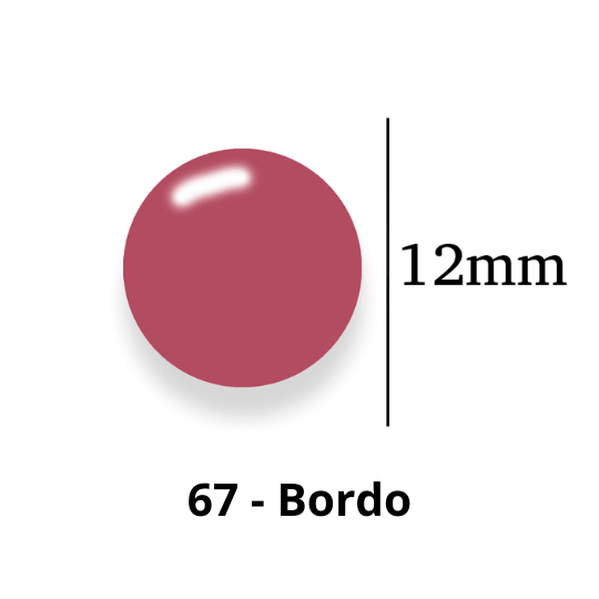 Botão de Pressão de Plástico Colorido 12mm 200 unidades 67 Bordo Ritas