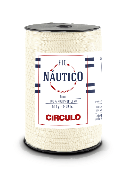 Fio Nautico 5mm 500g 1074 Creme Circulo
