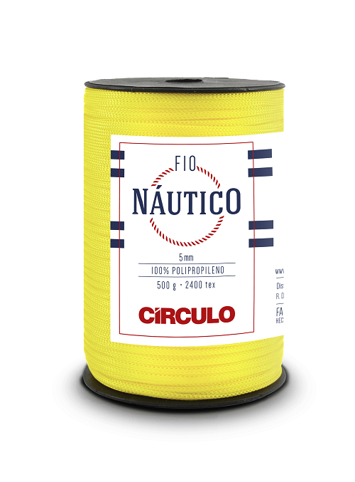 Fio Nautico 5mm 500g 1289 Amarelo Canário Circulo