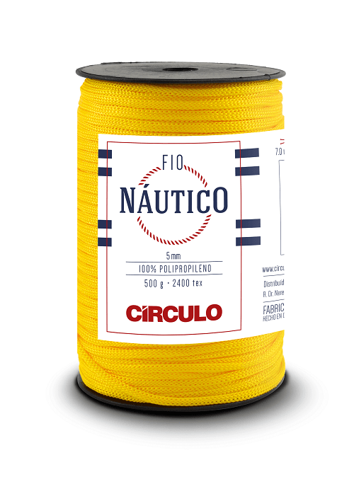 Fio Nautico 5mm 500g 1402 Amarelo Gema Circulo