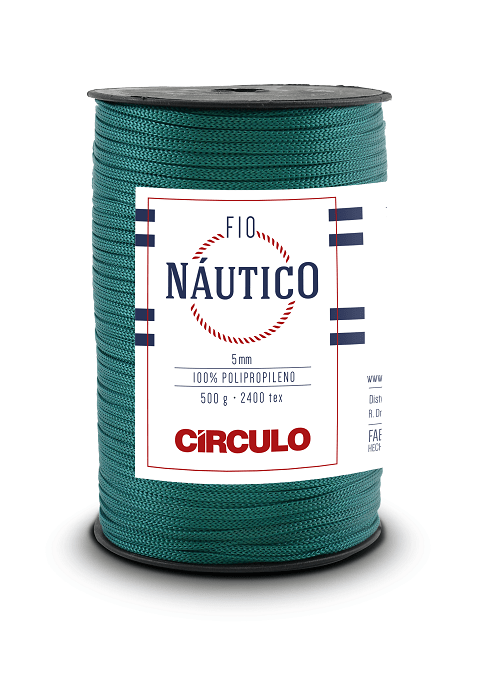 Fio Nautico 5mm 500g 5363 Verde Esmeralda Circulo