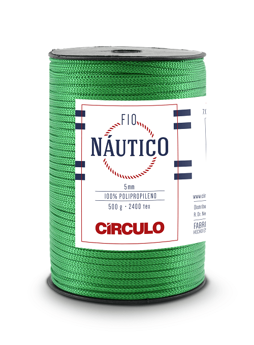 Fio Nautico 5mm 500g 5767 Verde Bandeira Circulo