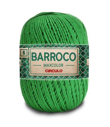 Fio Barroco Maxcolor 4/6 5767 Verde Bandeira Circulo