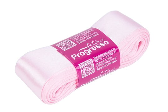 Fita Cetim CF 009 Simples 38mmx10m 206 Rosa Claro Progresso