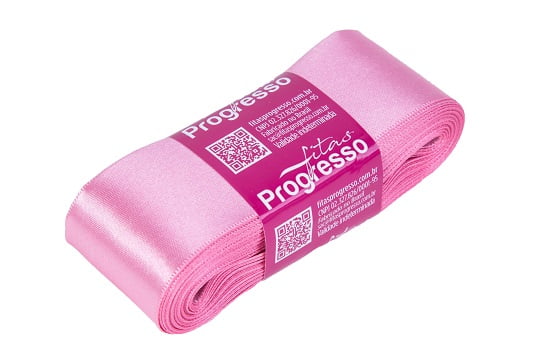 Fita Cetim CF 009 Simples 38mmx10m 240 Rosa Escuro Progresso