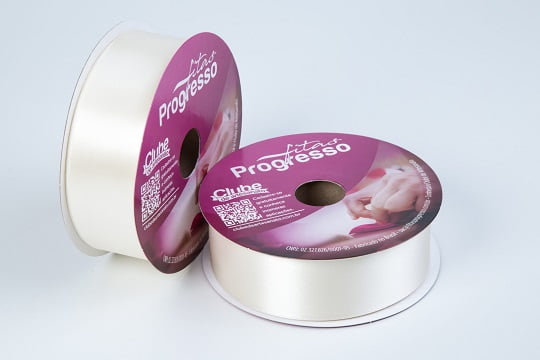 Fita Cetim CF 009 Simples 38mmx50m 311 Champagne Progresso