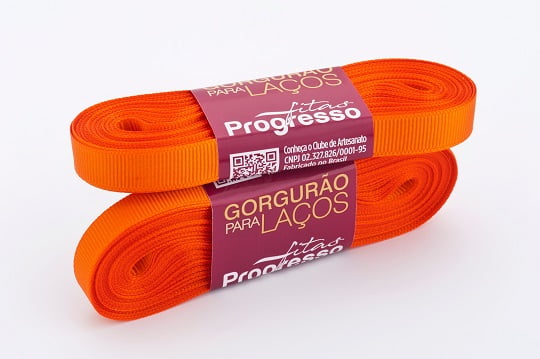 Fita Gorgurão Gl002 10mmx10m 066 Laranja Progresso