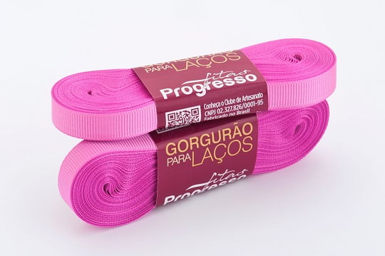 Fita Gorgurão Gl002 10mmx10m 1364 Rosa Chiclete Progresso