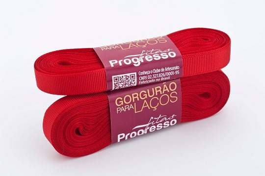 Fita Gorgurão Gl002 10mmx10m 209 Vermelho Progresso