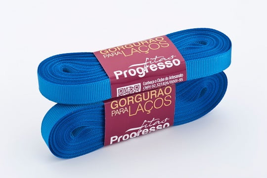 Fita Gorgurão Gl002 10mmx10m 214 Azul Royal Progresso