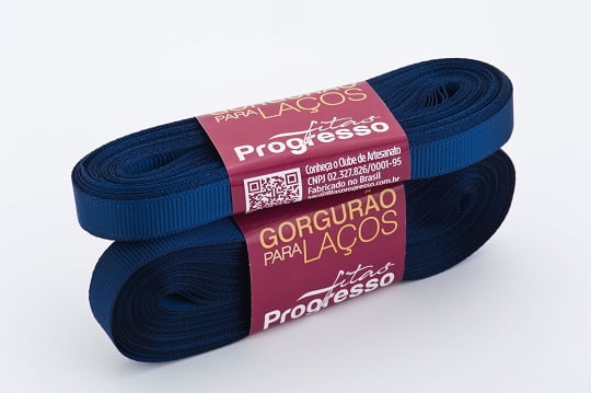 Fita Gorgurão Gl002 10mmx10m 215 Azul Marinho Progresso