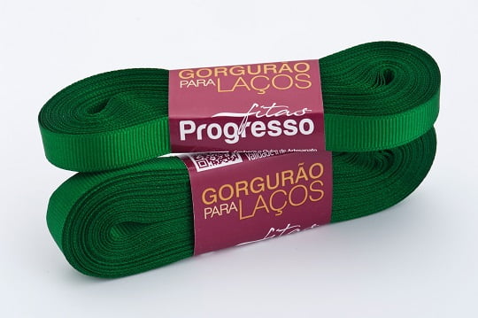 Fita Gorgurão Gl002 10mmx10m 217 Verde Bandeira Progresso