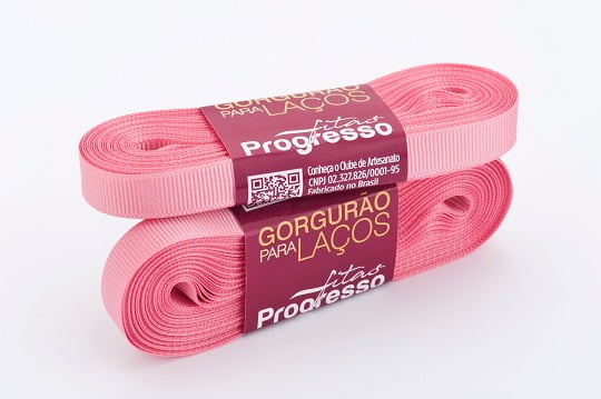 Fita Gorgurão Gl002 10mmx10m 240 Rosa Escuro Progresso