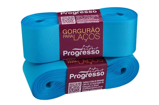 Fita Gorgurão Gl009 38mmX10m 1390 Azul Médio Progresso