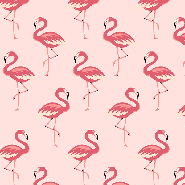 Tecido Tricoline Estampado Flamingo Rosa 5318-03