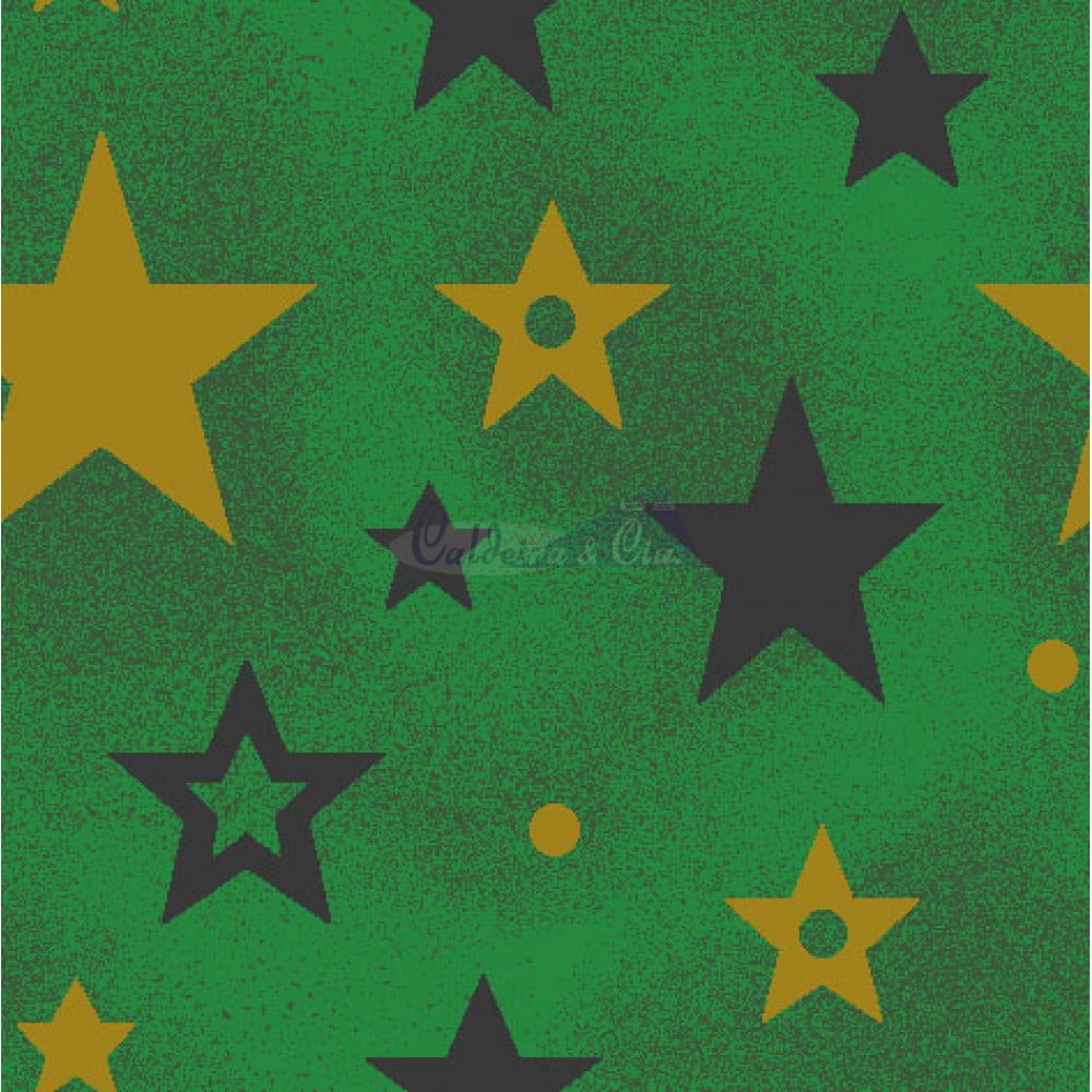 Tecido Tricoline Estampado Natal Cor - 73 (Verde)
