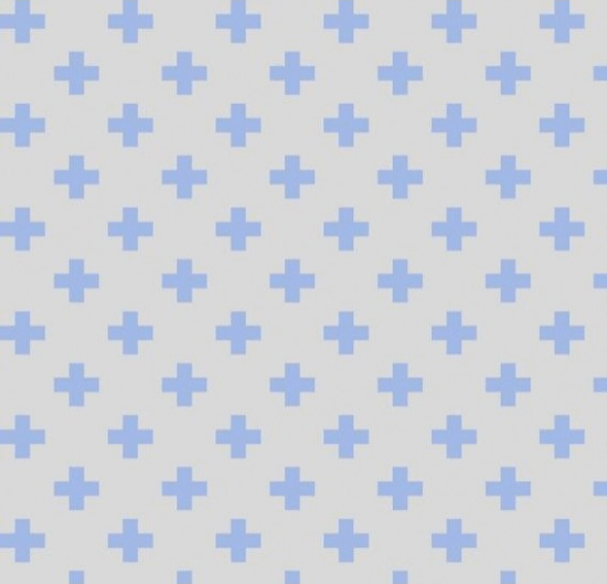 Tecido Tricoline Estampada Plus cor 04 (Azul com Cinza)