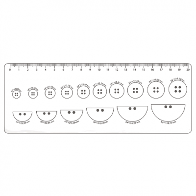 Botão 4 Furos 01485/40 G 177 C/ 144un