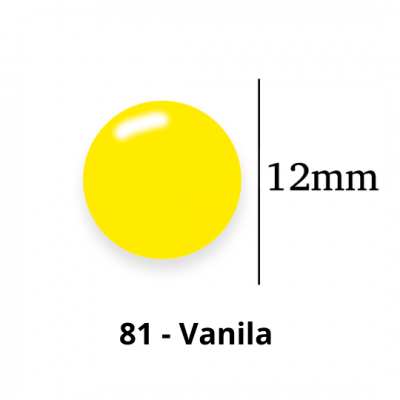 Botão de Pressão de Plástico Colorido 12mm 200 unidades 81 Vanila Ritas