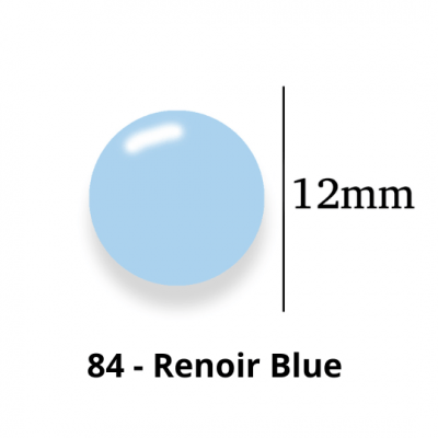Botão de Pressão de Plástico Colorido 12mm 200 unidades 84 Renoir Blue Ritas