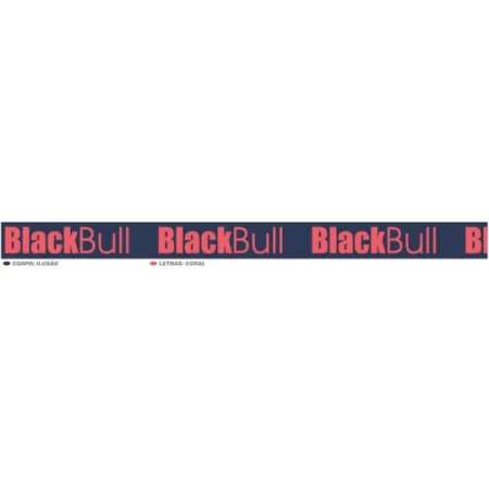 Elástico Black Bull 40 com 20 metros Ilusão/Coral Zanotti