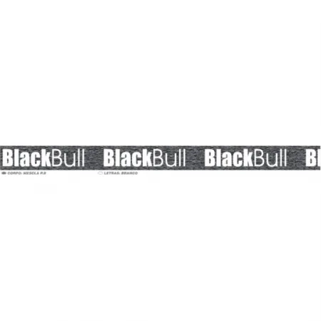 Elástico Black Bull 40 com 20 metros Mescla P.B/Branco Zanotti