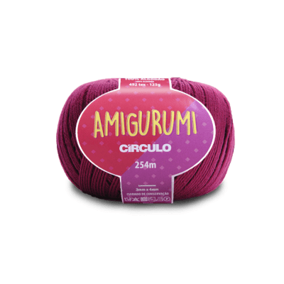 Fio Amigurumi 254m 3154 Vinho Circulo