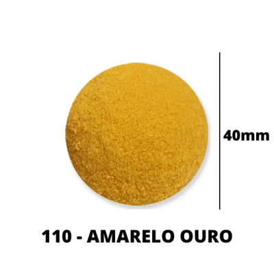 Pompom 40mm 110 Amarelo Ouro C/ 50un