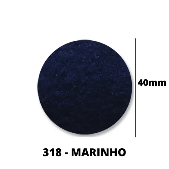 Pompom 40mm 318 Marinho C/ 50un