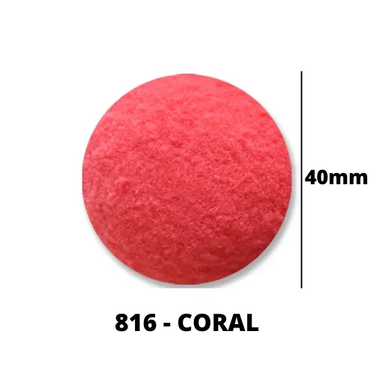 Pompom 40mm 816 Coral C/ 50un