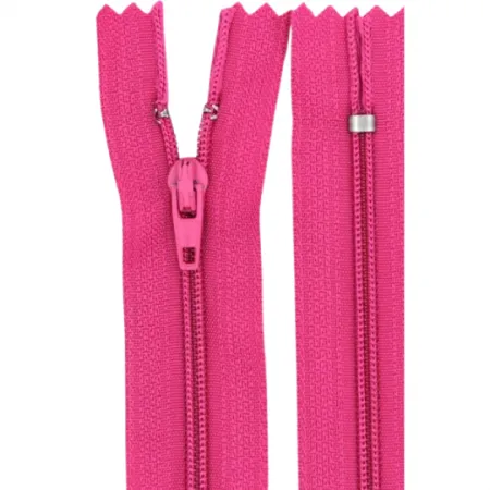 Zíper Nylon Fino Fixo 18 cm 312 Pink Barbie C/ 10 un