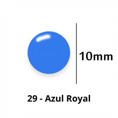 Botão de Pressão de Plástico Colorido 10mm 200 unidades 29 Azul Royal Ritas