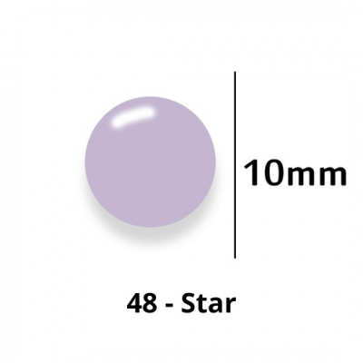 Botão de Pressão de Plástico Colorido 10mm 200 unidades 48 Star Ritas