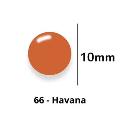 Botão de Pressão de Plástico Colorido 10mm 200 unidades 66 Havana Ritas
