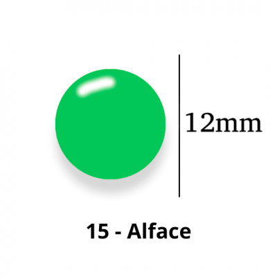 Botão de Pressão de Plástico Colorido 12mm 200 unidades 15 Alface Ritas