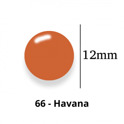 Botão de Pressão de Plástico Colorido 12mm 200 unidades 66 Havana Ritas