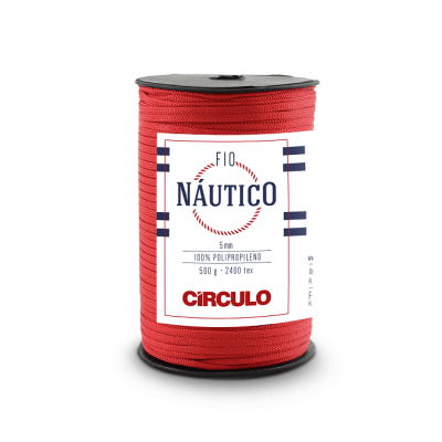 Fio Nautico 5mm 500g 3402 Vermelho Circulo