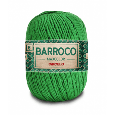 Fio Barroco Maxcolor 4/6 5767 Verde Bandeira Circulo