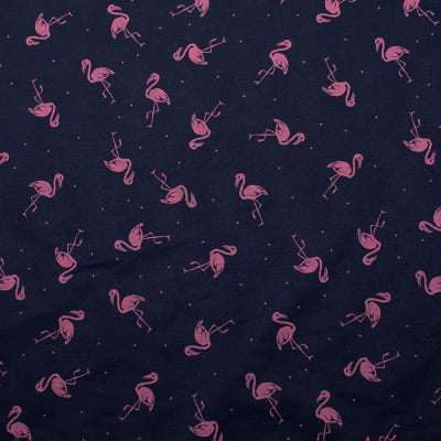 Tecido Tricoline Estampado Flamingo 41024C-01