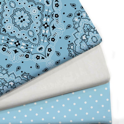Kit Composse de Tecidos Tricoline Estampado 100% Algodão